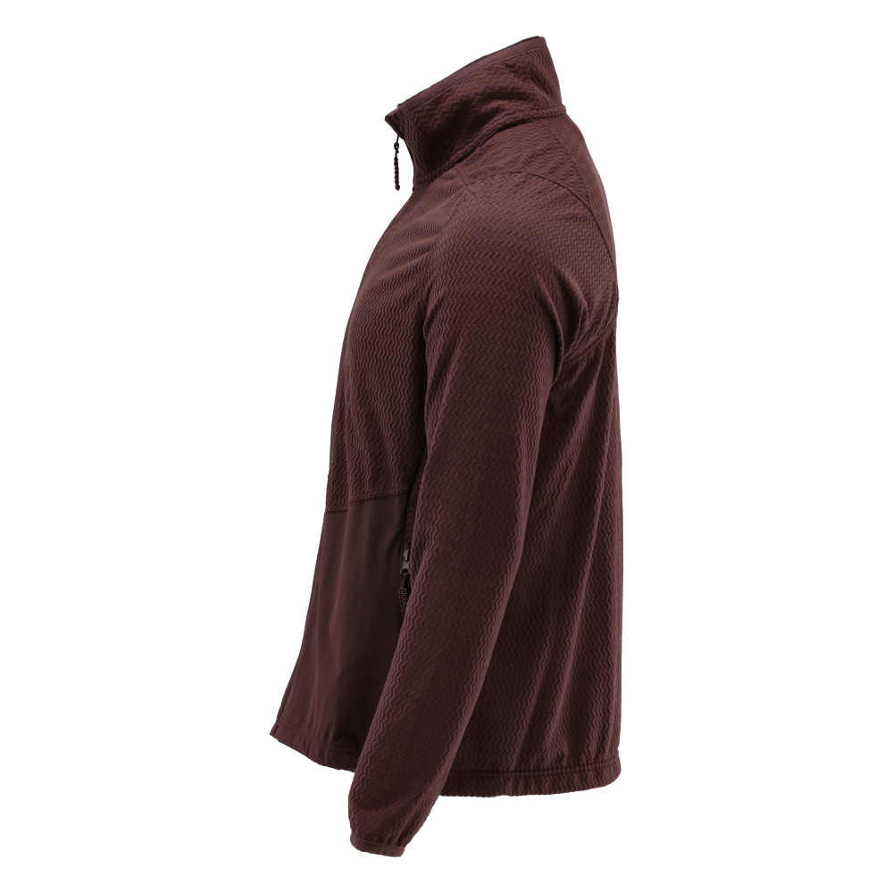 Microfleece Pullover mit Reißverschluss CUSTOMIZED Bordeaux 4XL
