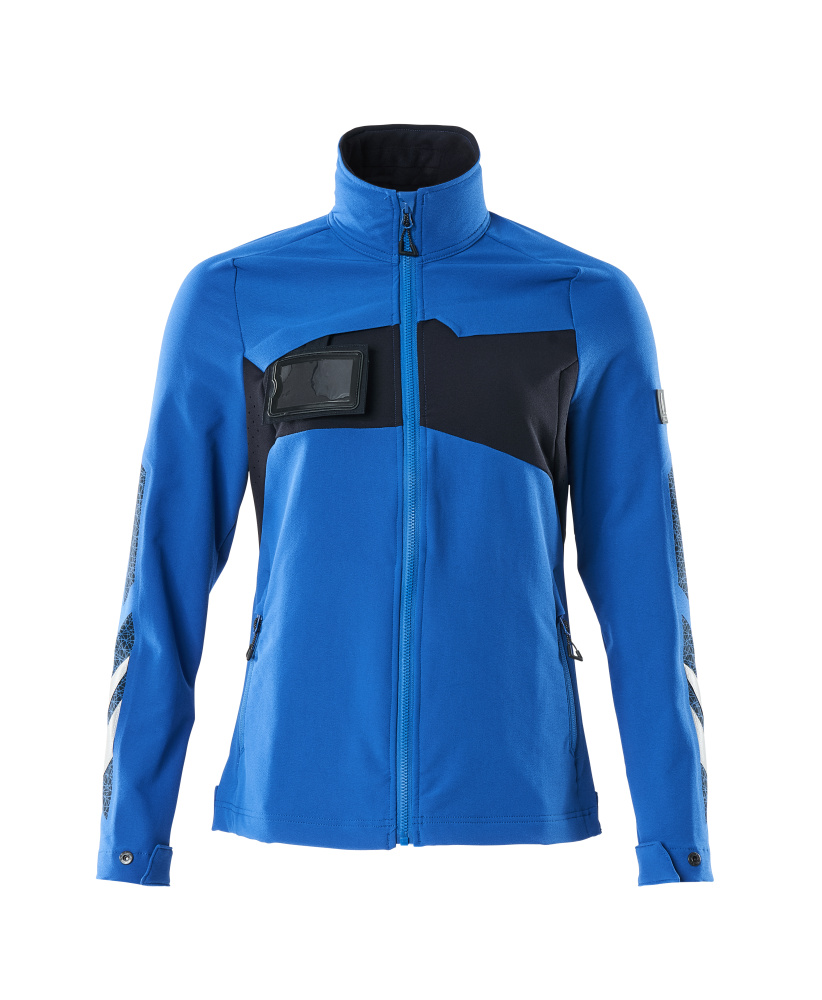 Damen-Passform Jacke ACCELERATE Azurblau/Schwarzblau 4XL