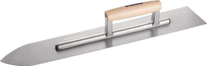 Glättekelle Länge 500 mm Breite 90/75 mm gehärtet, m. Buchenholzheft Stahl Stärke 1,2 mm PROMAT