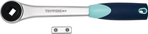 D.-Knarre 1/2 Zoll 30 Z.L.270mm m.umsteckbaren 4-KT.TECWERK
