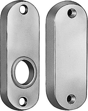 Drückerrosette 479 Leichtmetall F1 Schildstärke 7 mm rund oval AMF