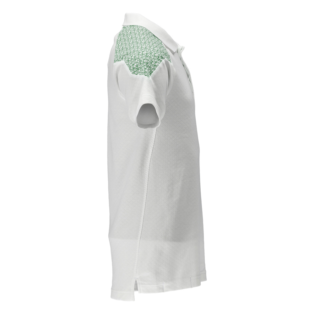 Polo-Shirt FOOD & CARE Weiß/Grasgrün 6XL