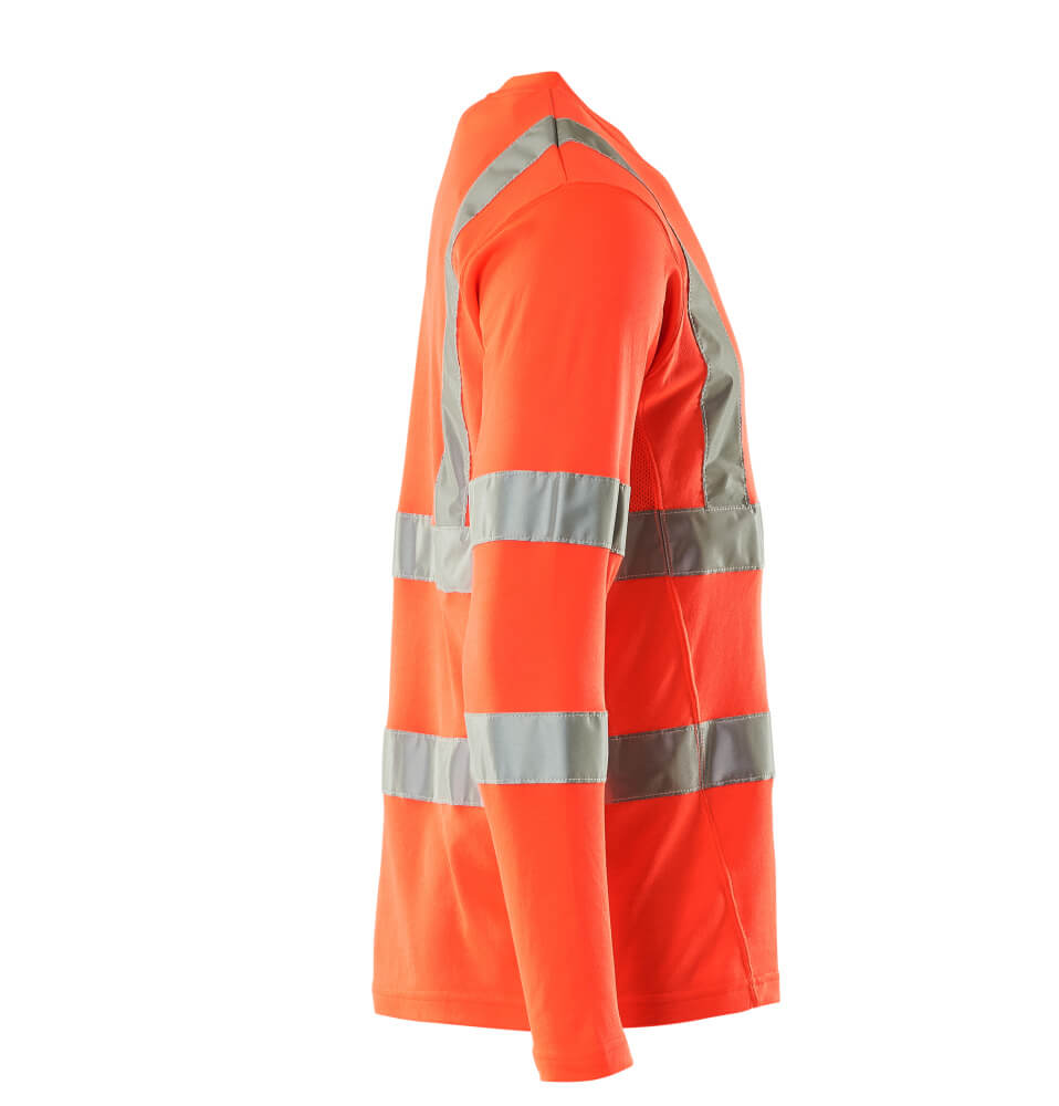 Langarmshirt SAFE CLASSIC Hi-vis Rot L