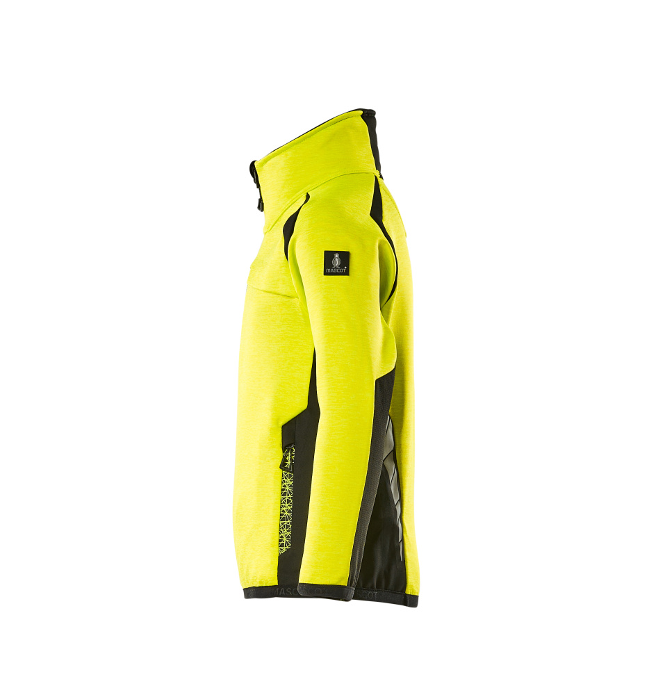 Fleecejacke für Kinder ACCELERATE SAFE Hi-vis Gelb/Schwarz 152