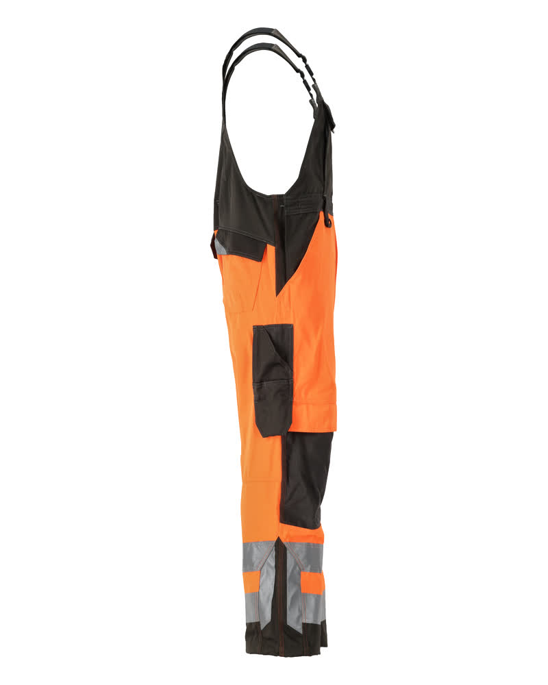 Latzhose mit Knietaschen SAFE SUPREME Hi-vis Orange/Dunkelanthrazit 82C52