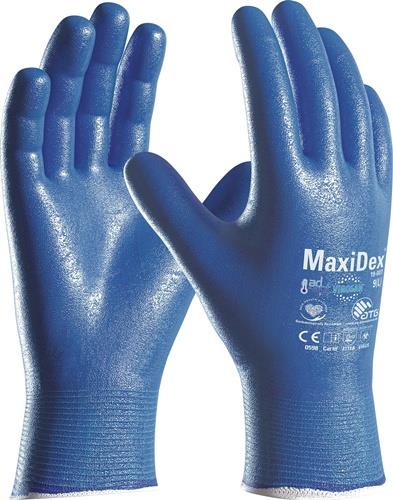 Handschuhe MaxiDex® Gr.10 blau EN ISO 374-5/EN 388 PSA III ATG