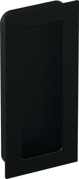 Schiebetürmuschel 90 tiefschwarz matt matt 90