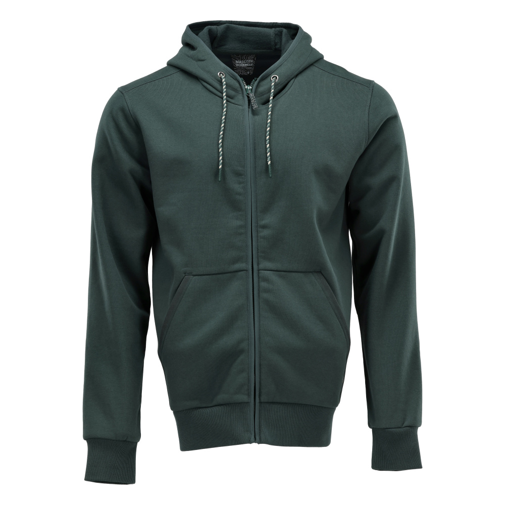 Kapuzenpullover mit Reißverschluss CUSTOMIZED Waldgrün S