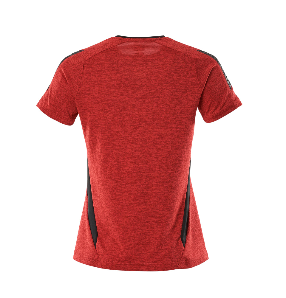 Damen-Passform T-Shirt ACCELERATE Verkehrsrot/Schwarz 2XLONE