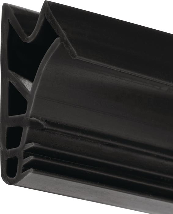 Flügelfalzdichtung 1510 SCF DIY Länge 5 m zum Einfräsen Silikon blank schwarz ELLEN