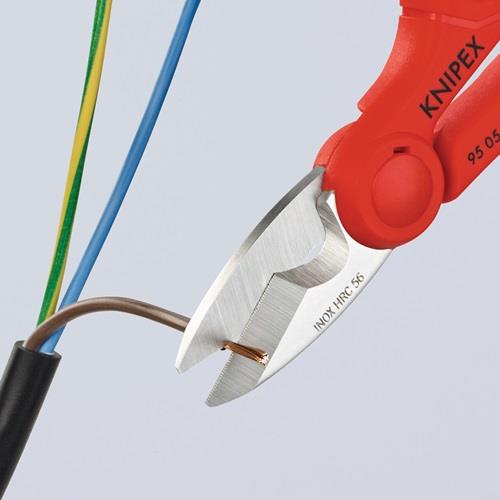 Elektriker-/Handwerkerschere L.155mm 2-K.-Hüllen KNIPEX