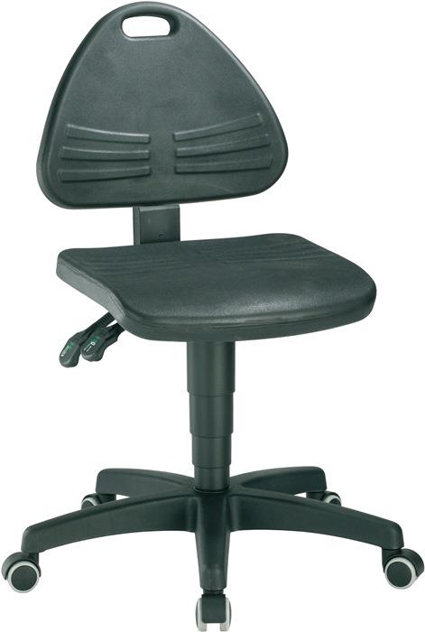 Arbeitsdrehstuhl ISITEC Rollen Integralschaum schwarz 430-600 mm BIMOS