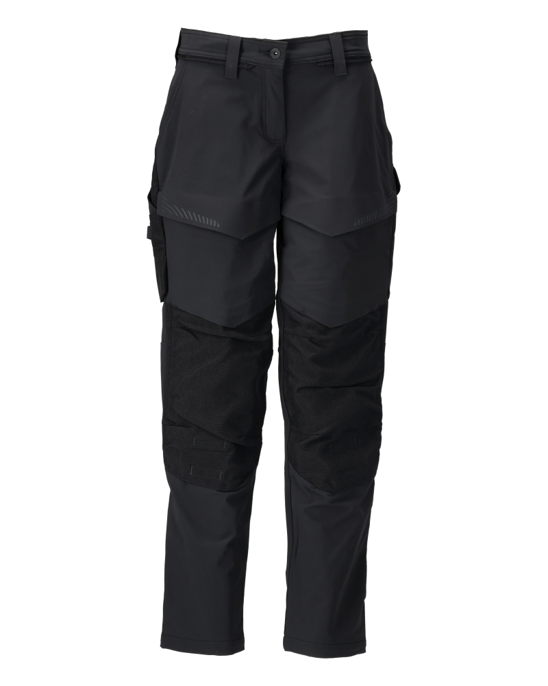 Damen-Passform DIAMOND Hose mit Knietaschen CUSTOMIZED Schwarz 76C42