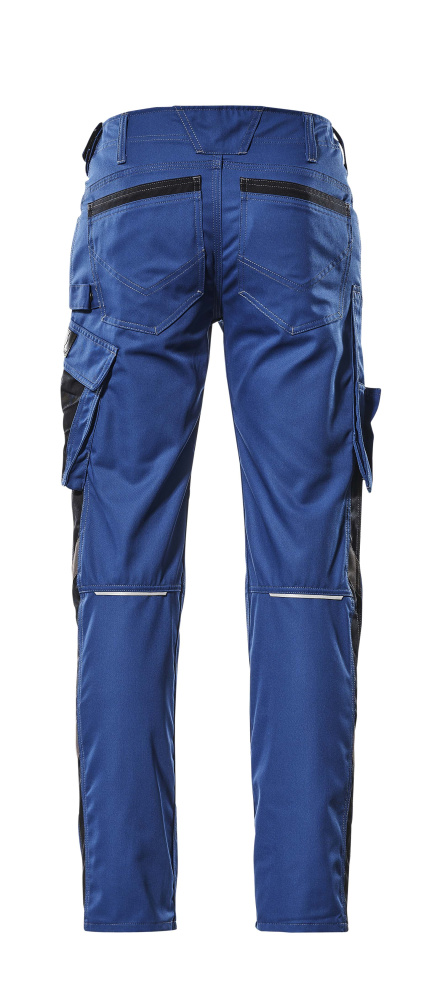 Hose mit Schenkeltaschen UNIQUE Kornblau/Schwarzblau 82C50