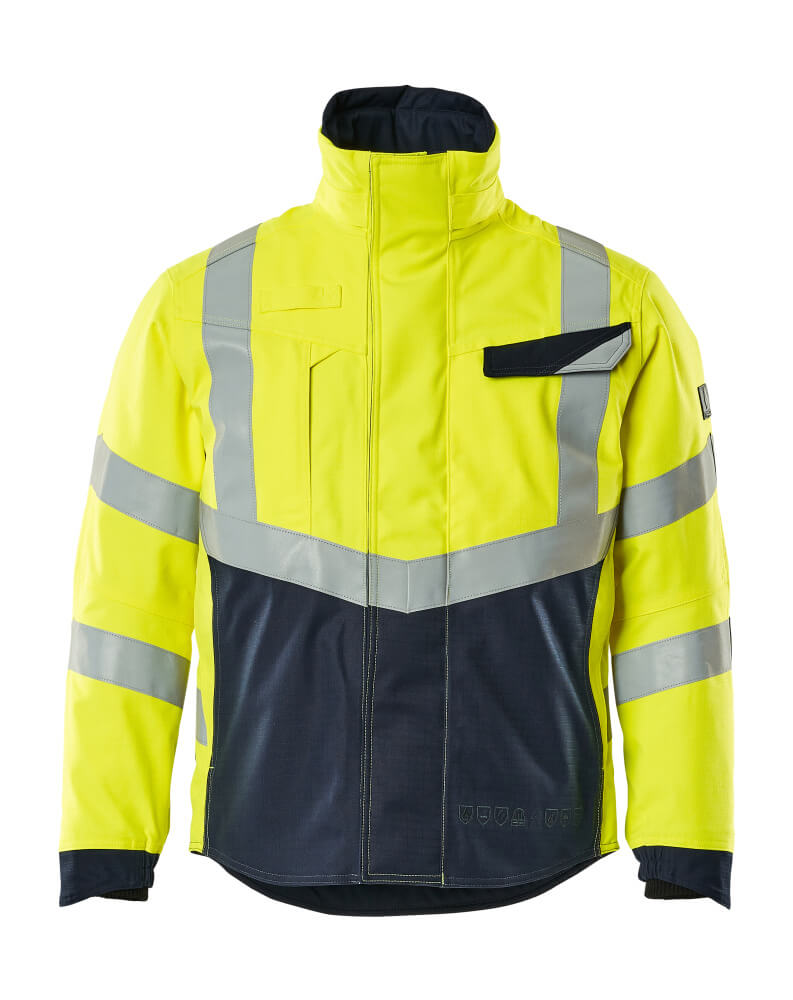Winterjacke MULTISAFE Hi-vis Gelb/Schwarzblau XS