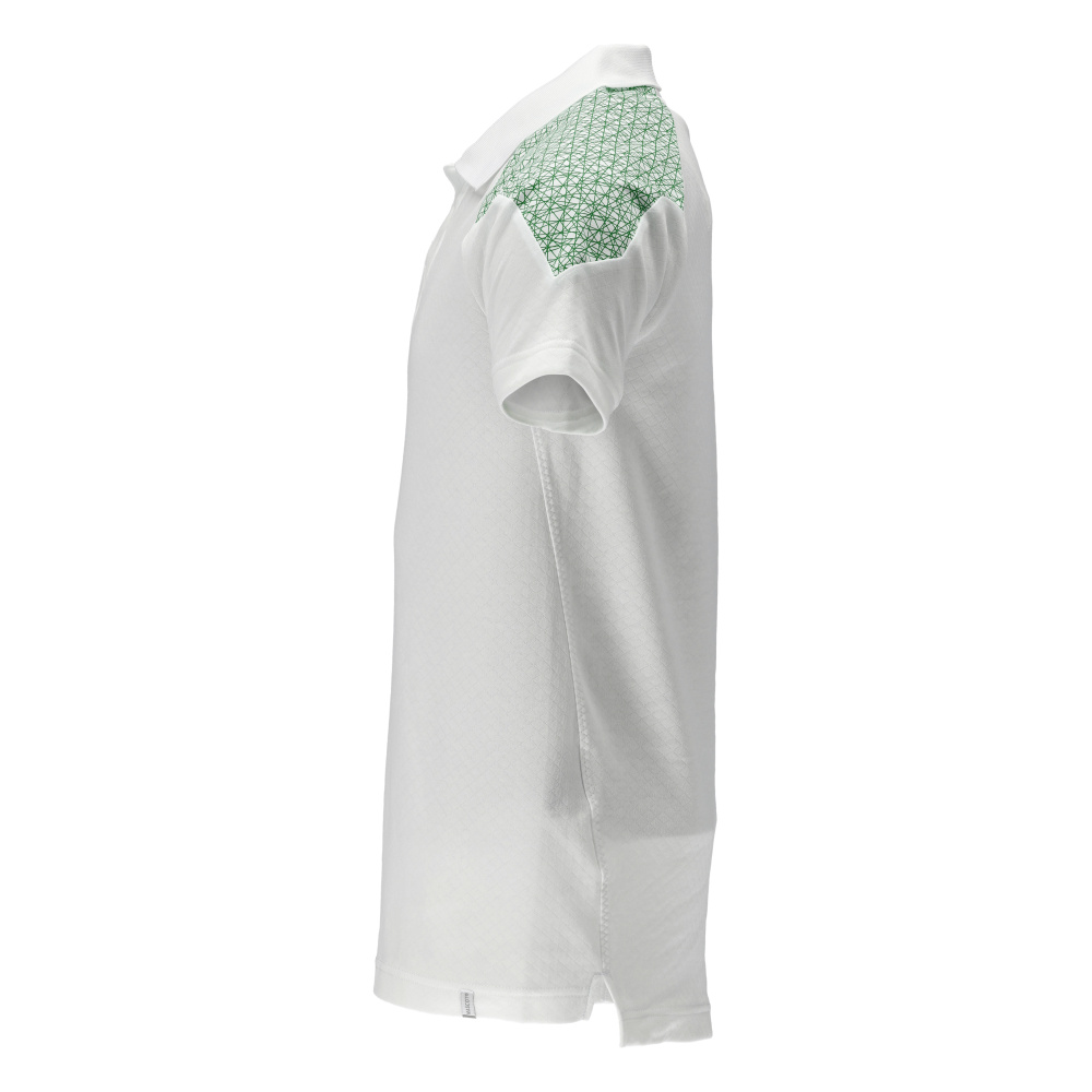 Polo-Shirt FOOD & CARE Weiß/Grasgrün 6XL