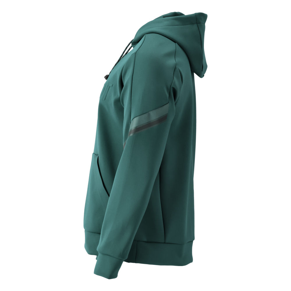 Fleece Kapuzenpullover CUSTOMIZED Waldgrün XL