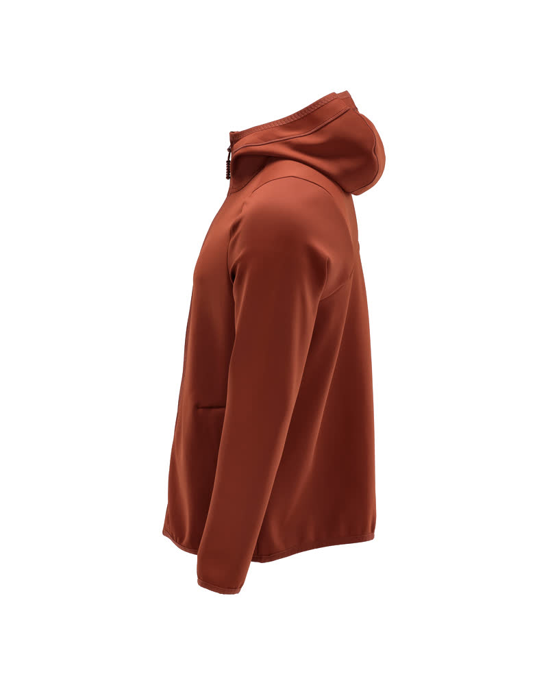Fleecejacke mit Kapuze CUSTOMIZED Herbstrot S