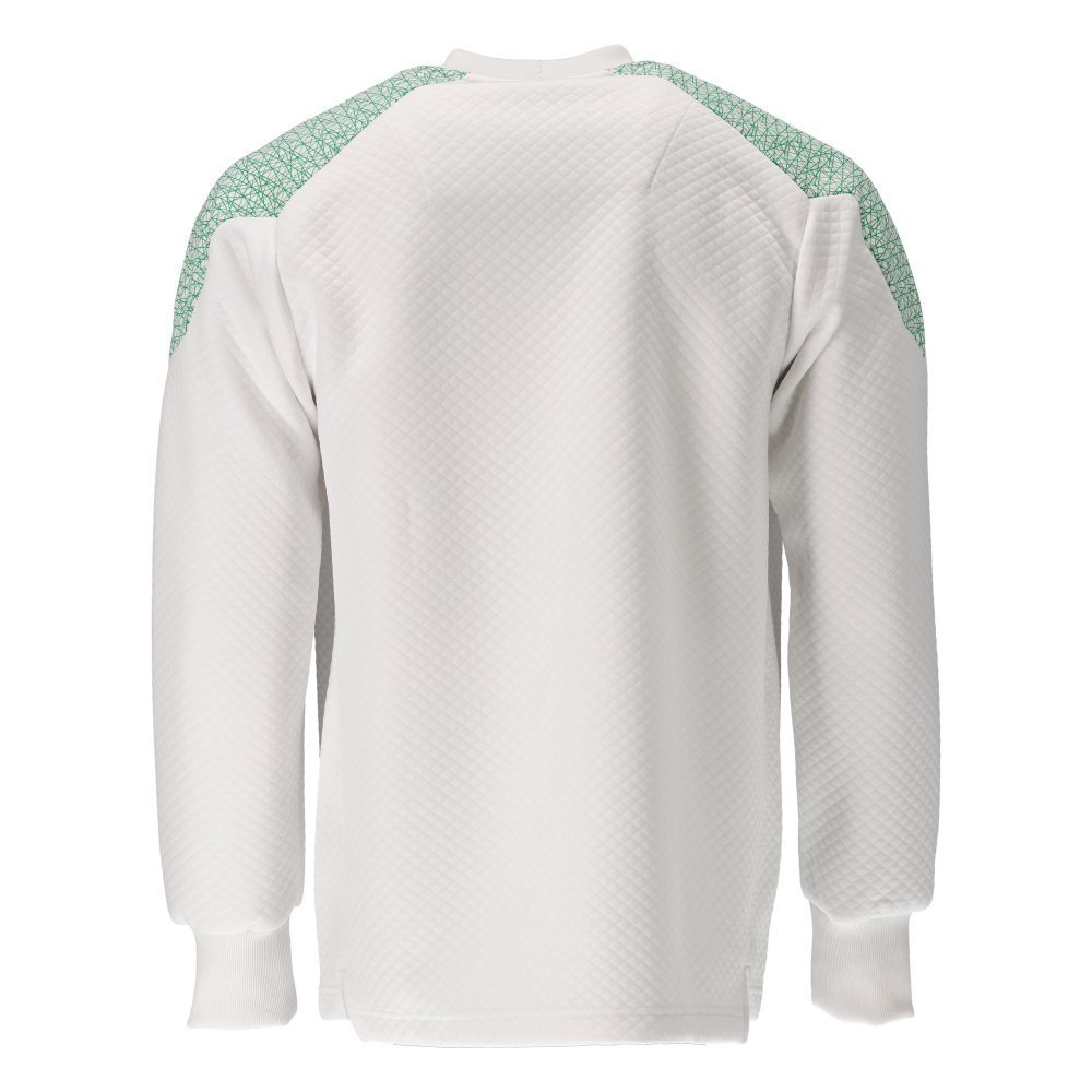 Sweatshirt FOOD & CARE Weiß/Grasgrün 3XL