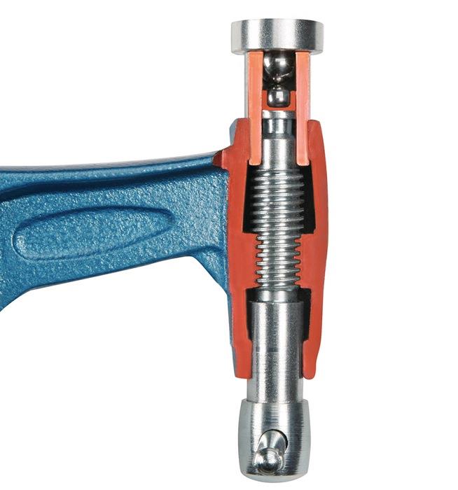 Schraubzwinge 4003 H Metallklappgriff 1000 mm 120 mm 35 x 8 mm bis zu 12000 N