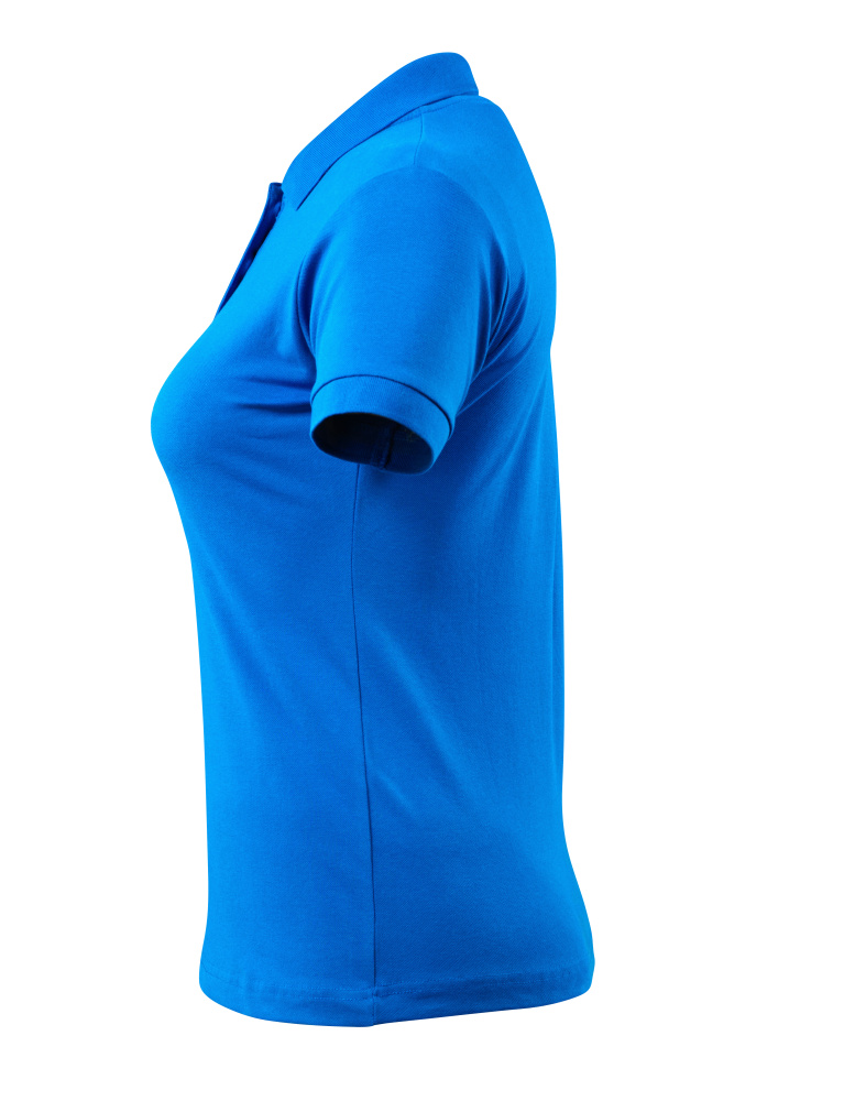 Damen-Passform Polo-Shirt CROSSOVER Azurblau L