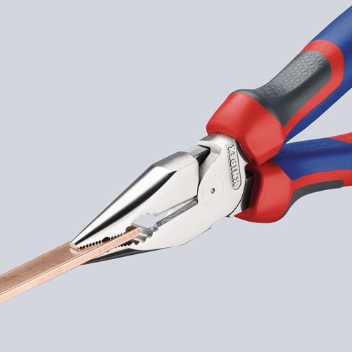 Spitzkombizange L.185mm pol.Comfort-Griff verchr.KNIPEX