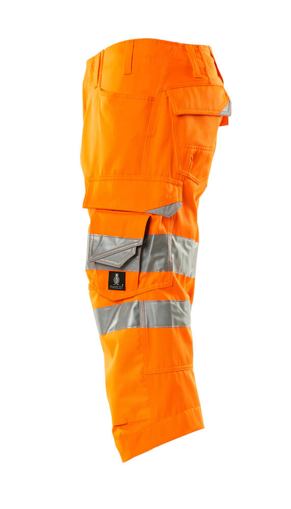 Dreiviertel-Hose mit Knietaschen SAFE SUPREME Hi-vis Orange C44
