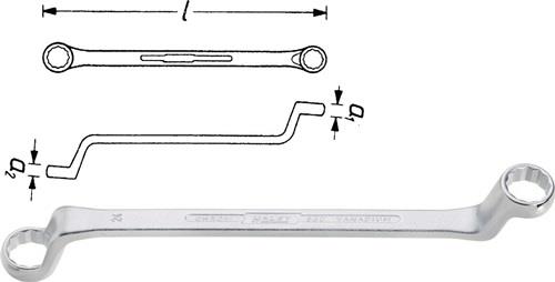 Doppelringschlüssel 630 12x13mm 220mm HAZET