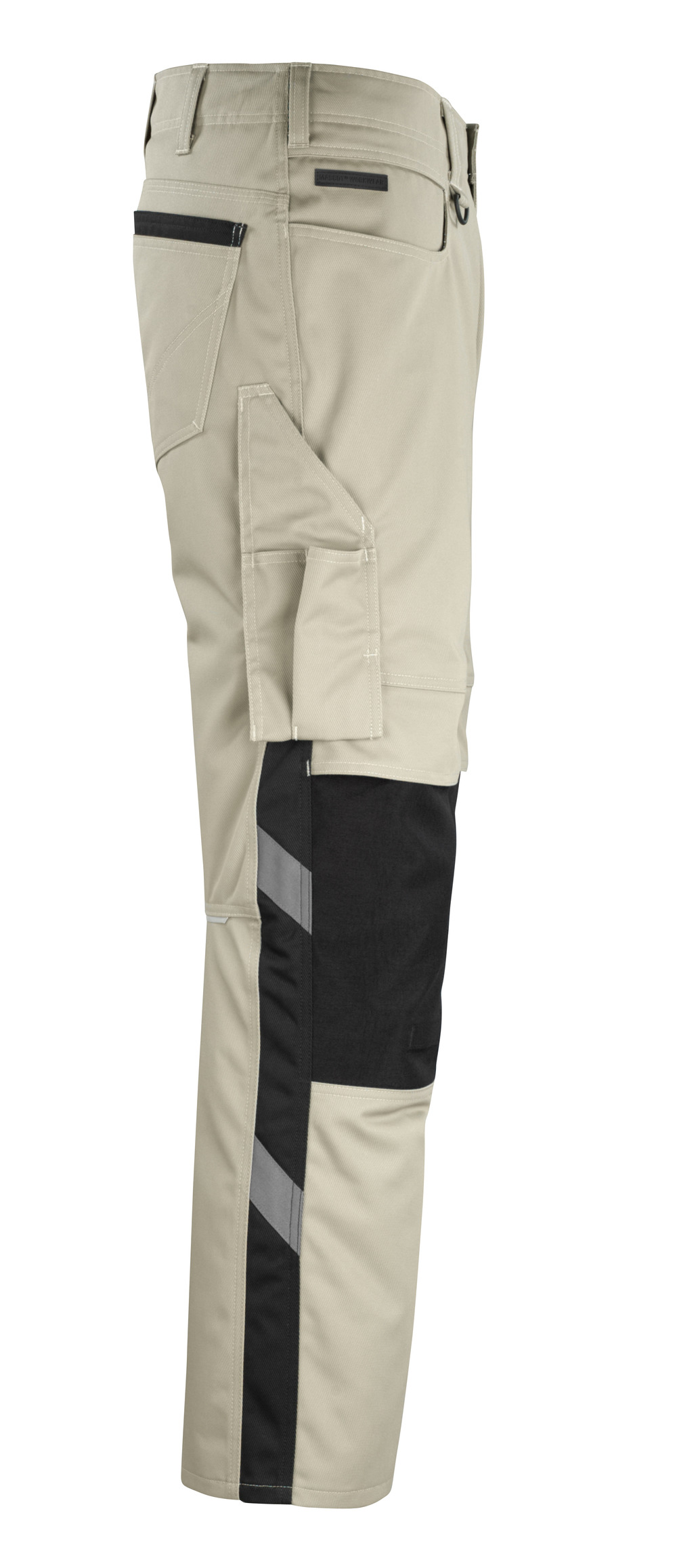 Hose mit Knietaschen UNIQUE Hellkhaki/Schwarz 76C54
