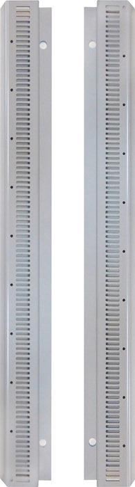 Wandschiene Stahl lichtgrau ohne Sichtlagerkästen 2 Stück MAUSER