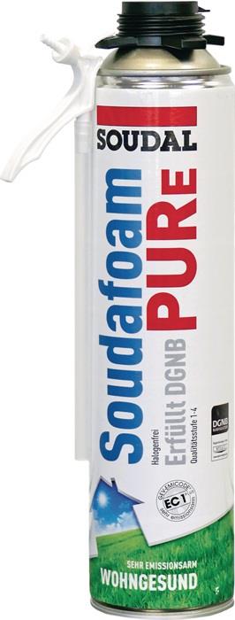 1K-Montageschaum SOUDAFOAM PURe 500 ml B1 weiß Dose SOUDAL