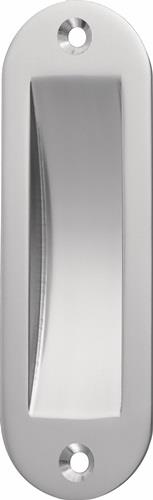 Schiebetürmuschel Alu.silberf.elox.ov.2xD.5mm L.120mm B.40mm HERMETA