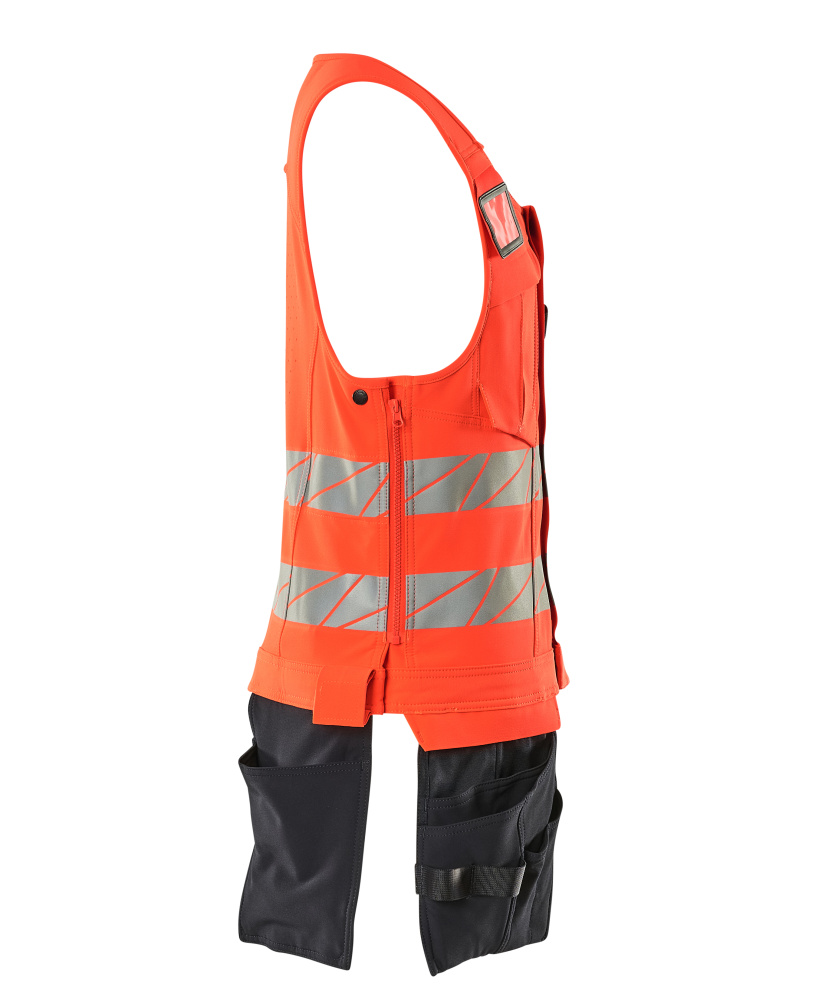 Werkzeugweste ACCELERATE SAFE Hi-vis Rot/Schwarzblau L