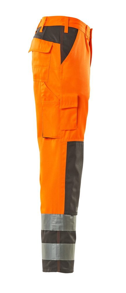 Hose mit Knietaschen SAFE COMPETE Hi-vis Orange/Anthrazit 76C54