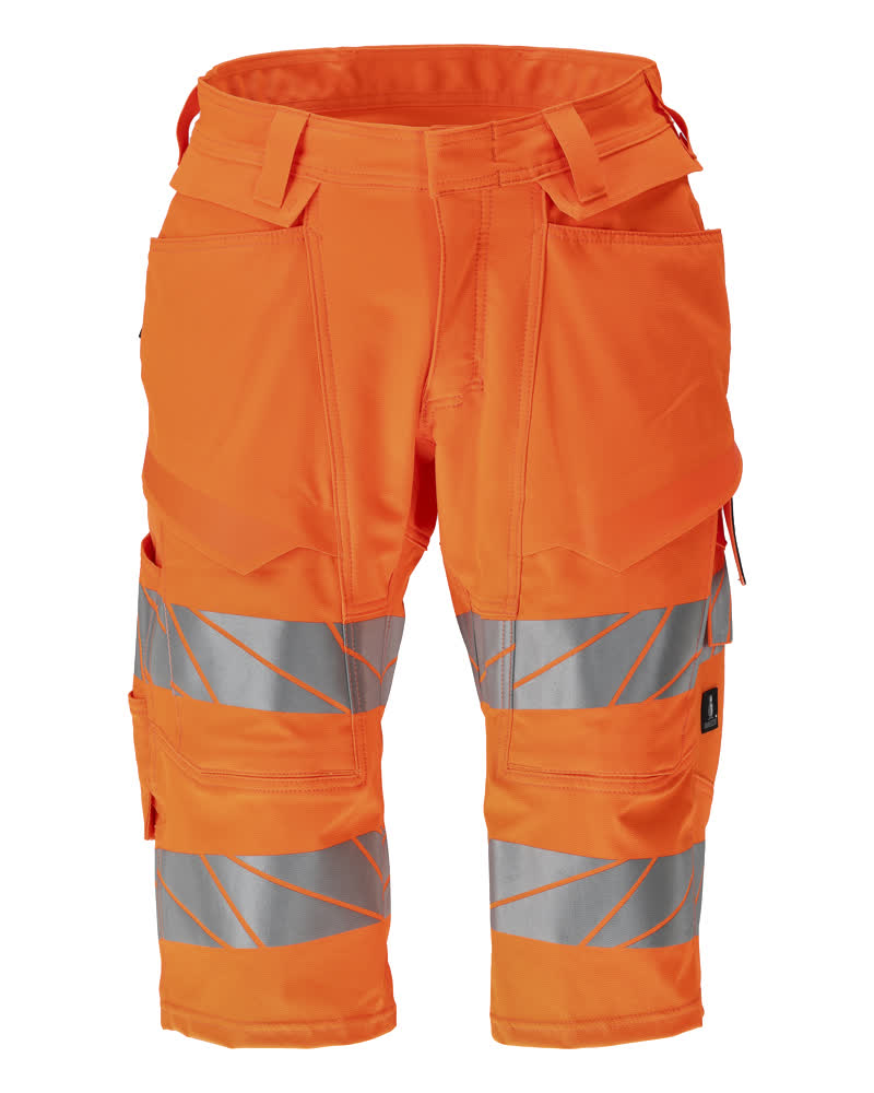 Shorts, lang ACCELERATE SAFE Hi-vis Orange C47