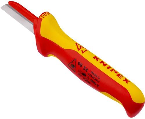 Kabelmesser L.190mm Klingen-L.50mm Klingenrücken m.Ku.-Überzug VDE68g Mehrkompgr