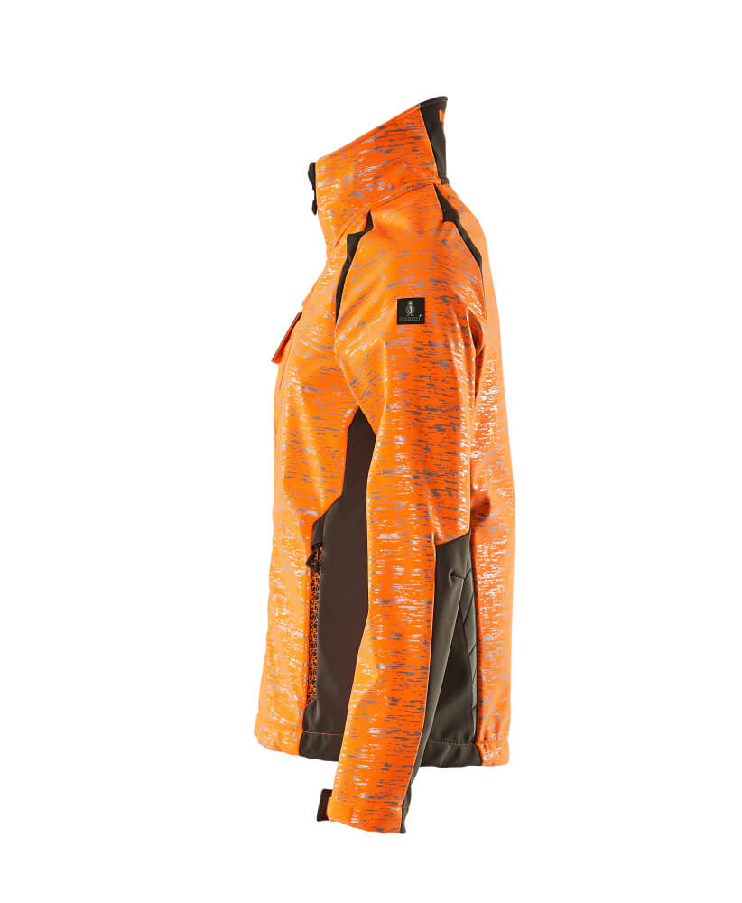 Damen-Passform Softshelljacke ACCELERATE SAFE Hi-vis Orange/Dunkelanthrazit 2XL