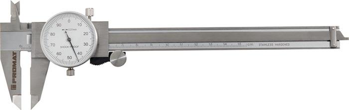 Uhrmessschieber DIN 862 150 mm 1 Zeigerumdrehung 1 mm PROMAT