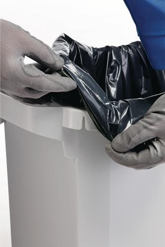 Wertstoffsammler 60l H600xB590xT282mm grau o.Einwurfklappe o.Deckel DURABLE
