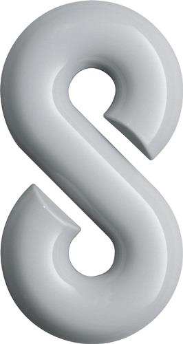 Hausnummer Ziffer 8 Spezial-Polyamid 90 tiefschwarz 165mm D.33mm HEWI