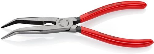 Flachrundzange L.200mm pol.40Grad gew.Ku.-Überzug KNIPEX