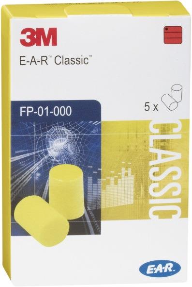 Gehörschutzstöpsel E A R™ Classic™ Classic FP01000 250 Paar / Karton, 5 Paar / Pack