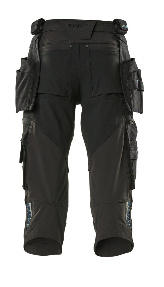 Dreiviertel-Hose mit Hängetaschen ADVANCED Schwarz C42