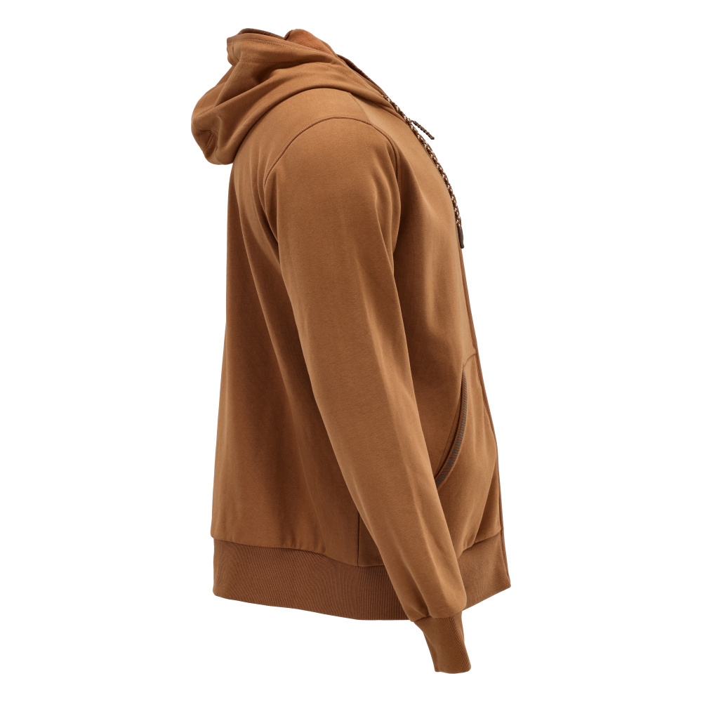 Kapuzenpullover mit Reißverschluss CUSTOMIZED Nussbraun S
