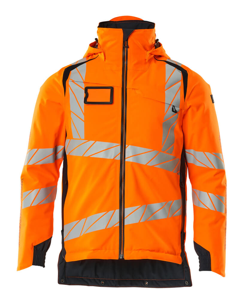 Winterjacke ACCELERATE SAFE Hi-vis Orange/Schwarzblau 3XL