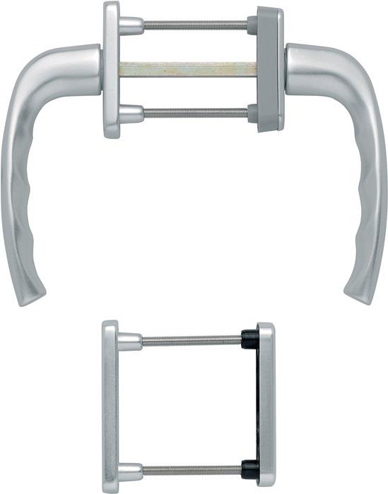 Balkongarnitur New York 0810/961N/U10/… 63 73 mm Vierkant 7 mm F1 naturfarbig