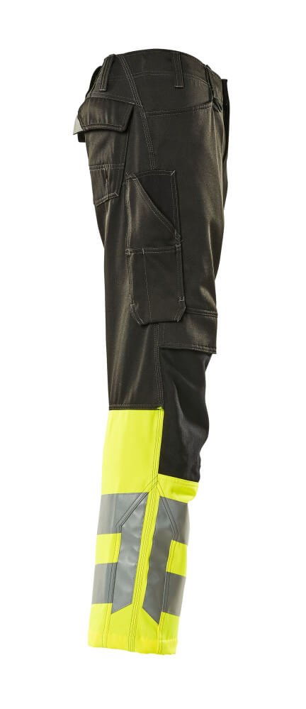 Hose mit Knietaschen SAFE SUPREME Schwarz/Hi-vis Gelb 82C48