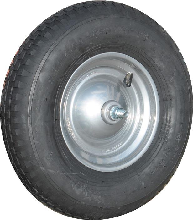 Luftrad Rad-Ø 400 mm Radbreite 100 mm mit Schlauch, Achse MÜBA