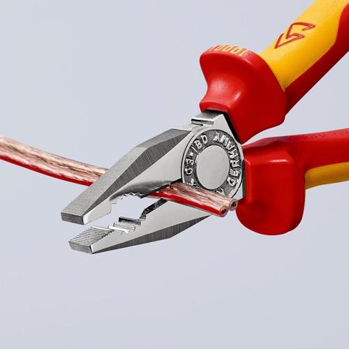 Kombizange L.160mm Mehrkomp.-Hüllen verchr.VDE KNIPEX