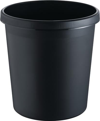 Papierkorb 18l H331xØ315mm m.Griffrand Ku.schwarz